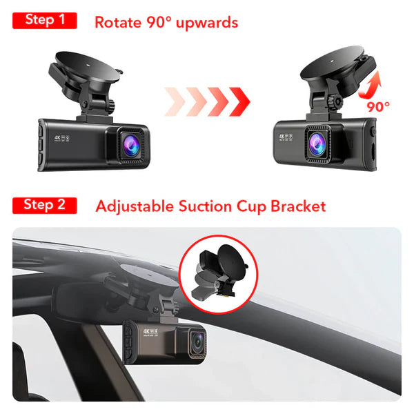 Redtiger F7N/F17 Dash Cam Suction Mount with GPS Module