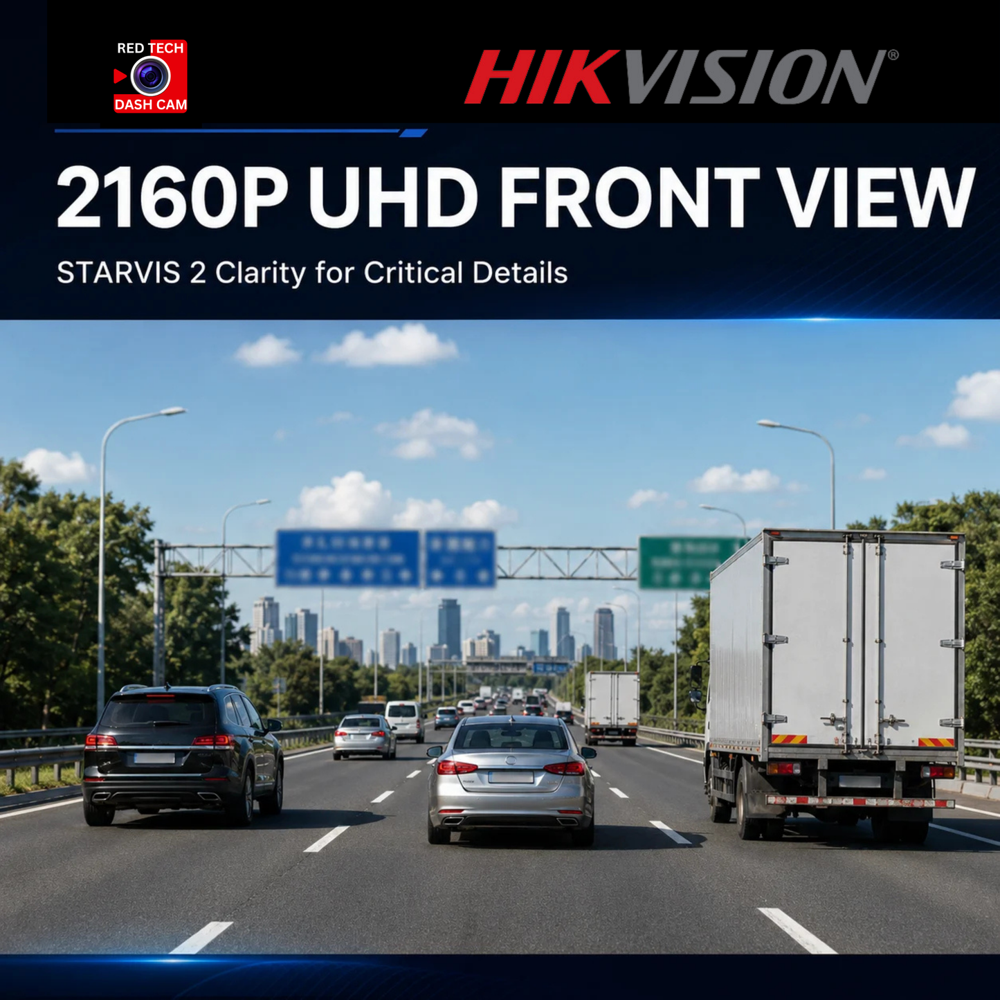 HikVision 4K Front Cabin & Rear Car Dash Camera.