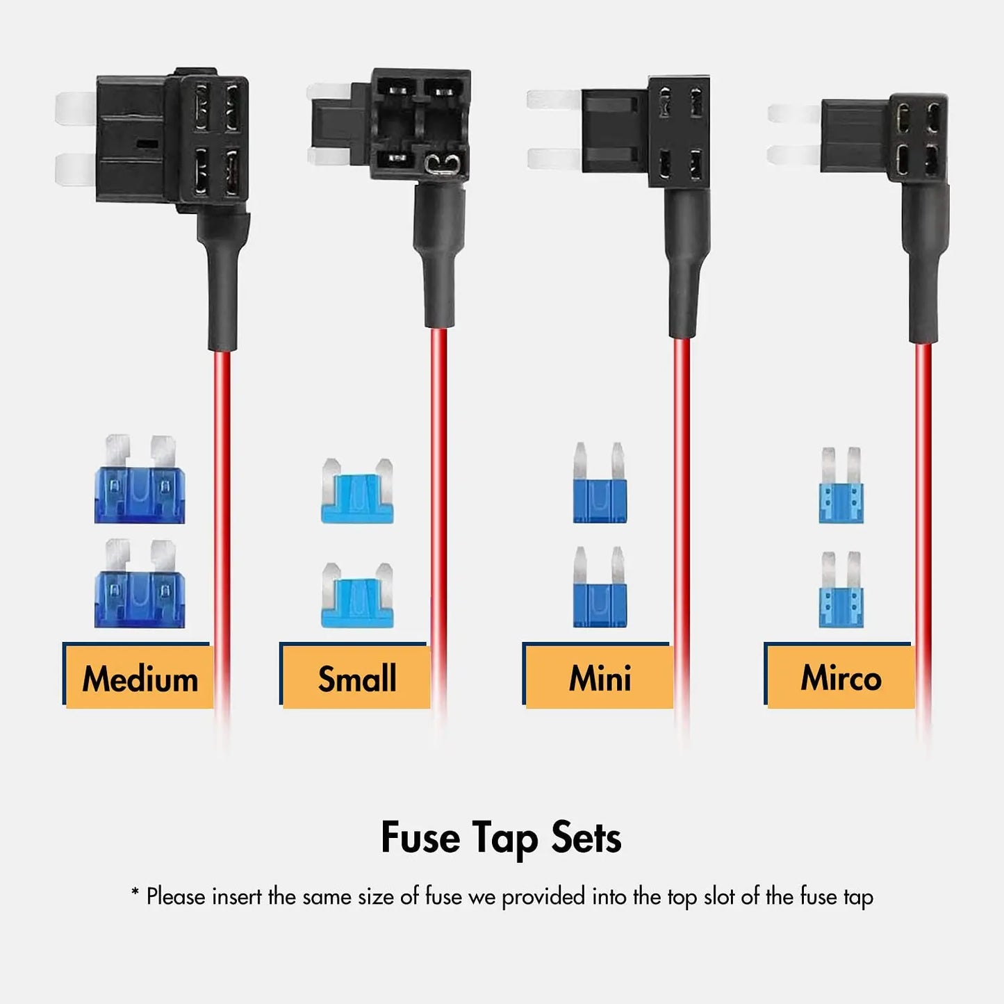 REDTIGER Hardwire Kit 12V-24V Dash Cam Hardwire Kit