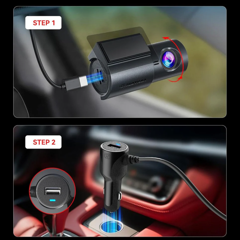 RedTiger F11 4K 1CH Wifi 32GB Dash Camera.