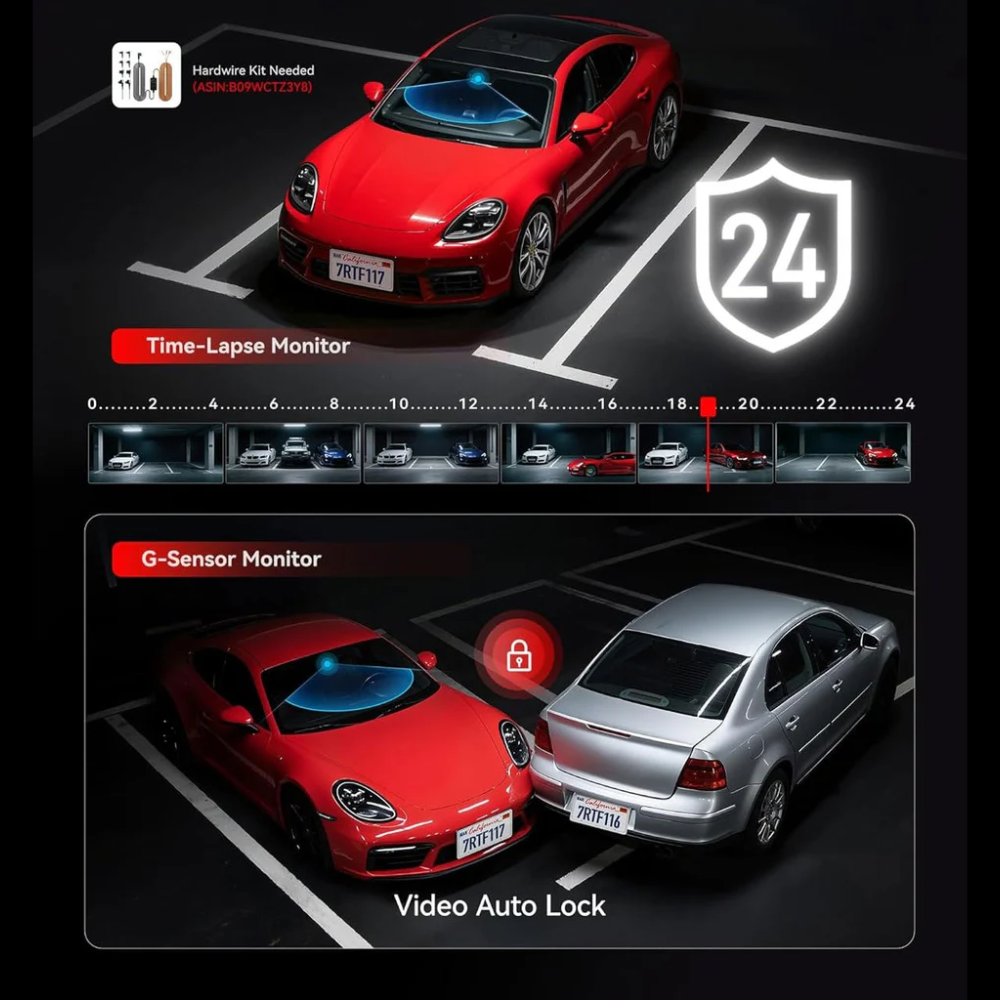 RedTiger F11 4K 1CH Wifi 32GB Dash Camera.