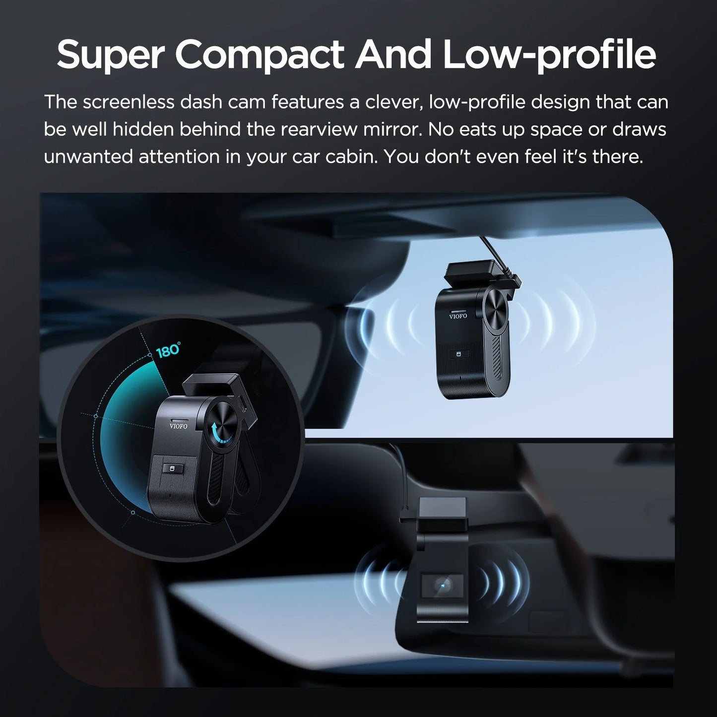 VIOFO VS1 Mini Dash Cam, 1440P Hidden Design Dashcam