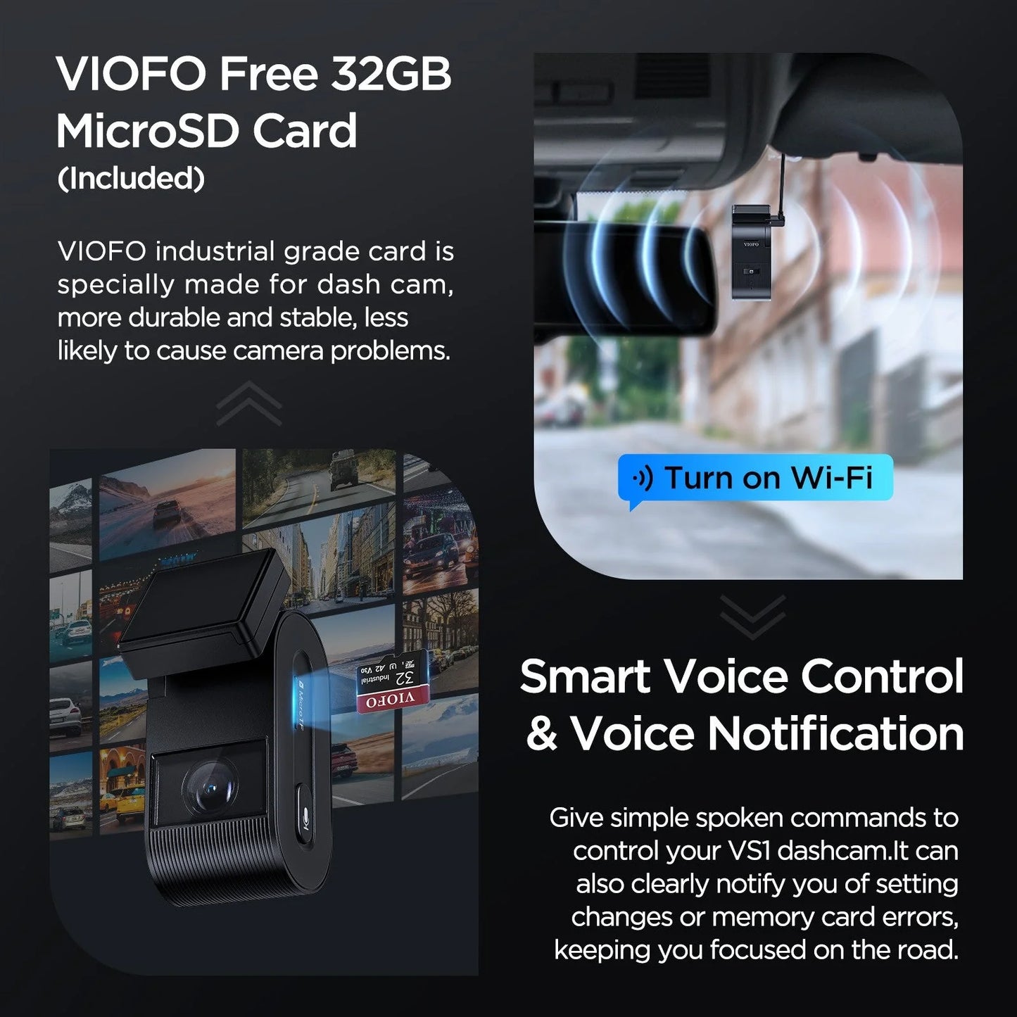 VIOFO VS1 Mini Dash Cam, 1440P Hidden Design Dashcam